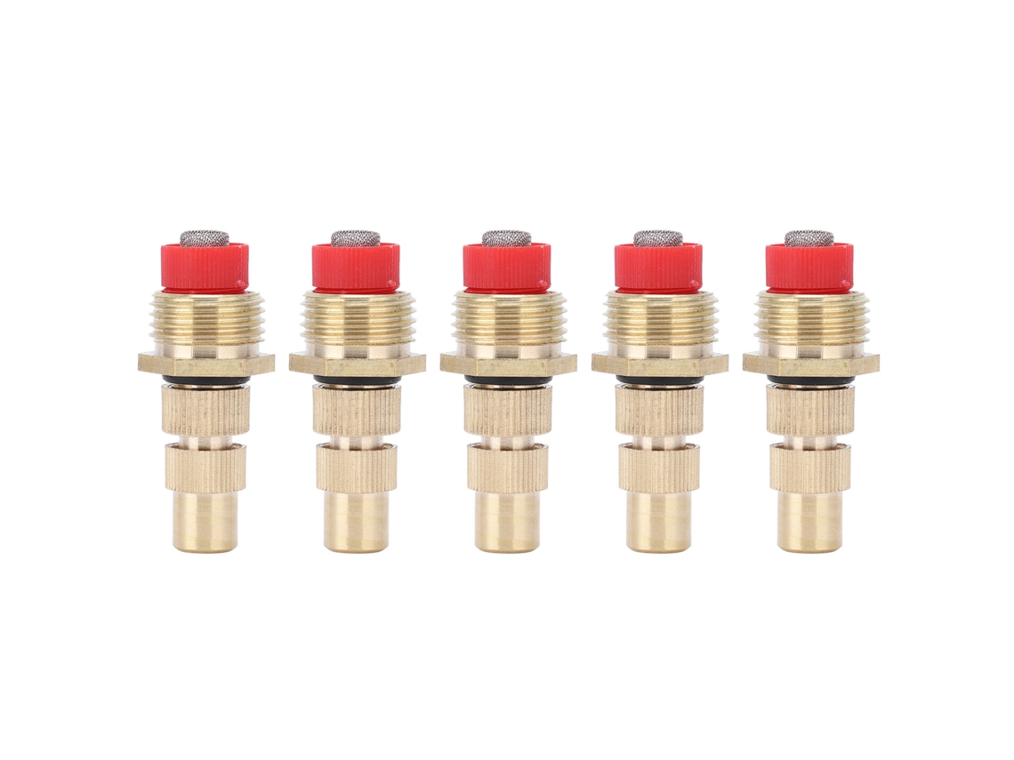 5 Boquillas Atomizadoras Ajustables Con Rosca G1/2 Y Filtro Para Riego Y Refrigeración De Jardines.