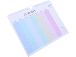 Besportble Calendario De Pared Mensual Con Notas Y Gran Formato Para El Hogar 28.00 X 22.00 X 1.20 Cm Pulga...