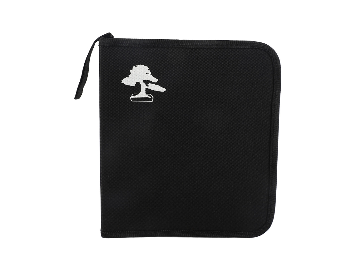 Tijeras de podar para bonsái, bolsa de almacenamiento, color negro