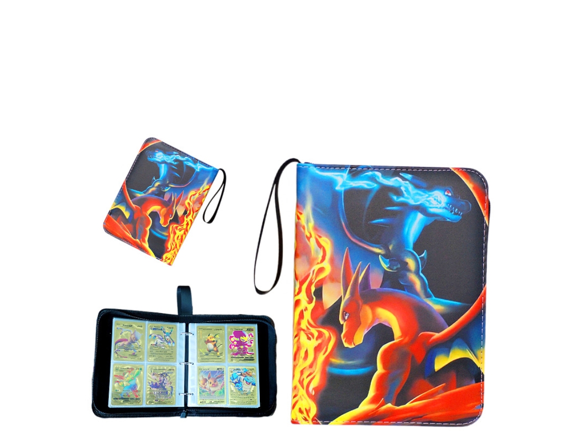 Álbum De Cartas Para 400 Tarjetas – Fundas Incluidas, PU Impermeable, Cremallera