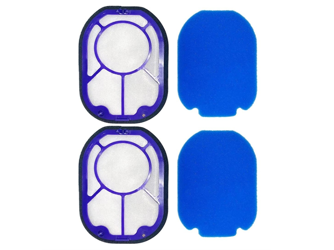 Pacote com 2 filtros pré-motor hepa de substituição para dyson dc16