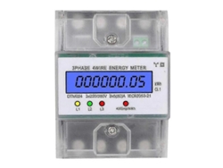 Fasst-medidor De Energía Trifásico 4 Hilos 220/380v 5-80a Digital Con Lcd Backlight Instalación Din Rail Clase 1.0