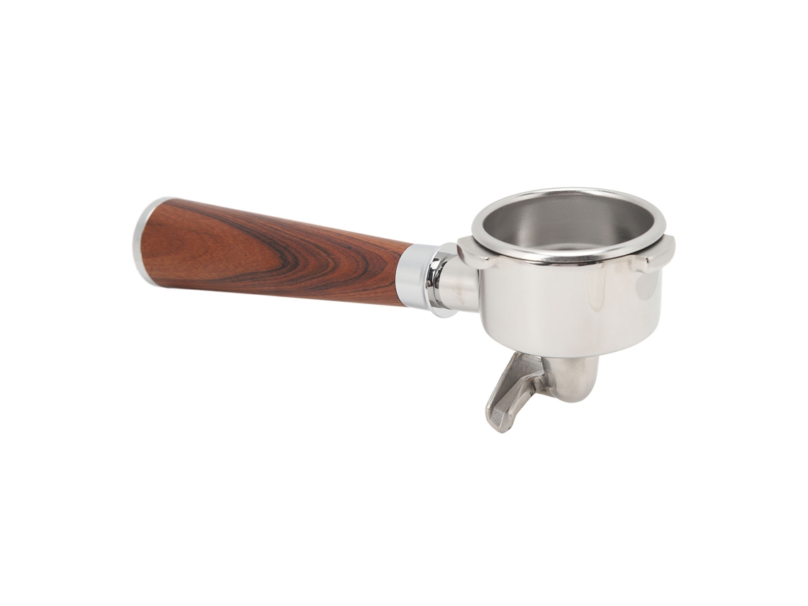 Mango De Portafiltro De 54 Mm De Acero Inoxidable Con 3 Abrazaderas Y Dos Bocas Para Breville 870 Y 880.