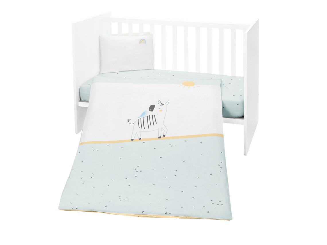 Juego de cama de 5 piezas Kikkaboo Stripey Friends