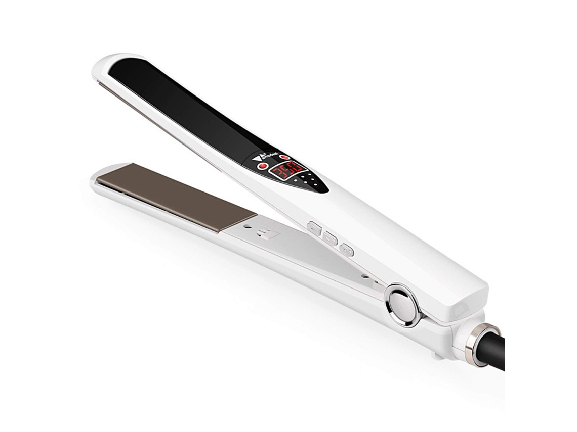Plancha de pelo infrarroja con tecnología de frío, pantalla LCD, tiempo ajustable