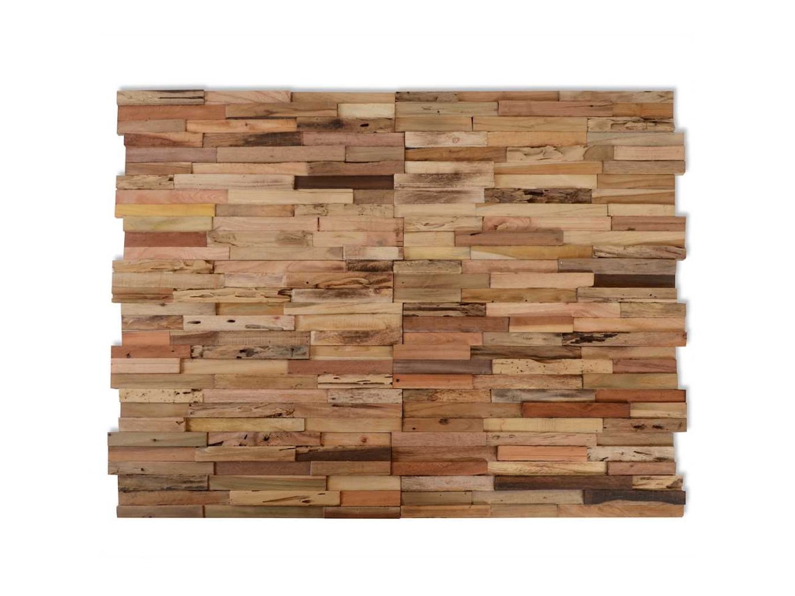 Conjunto 10 Revestimiento de la pared VIDAXL Marrón Teca