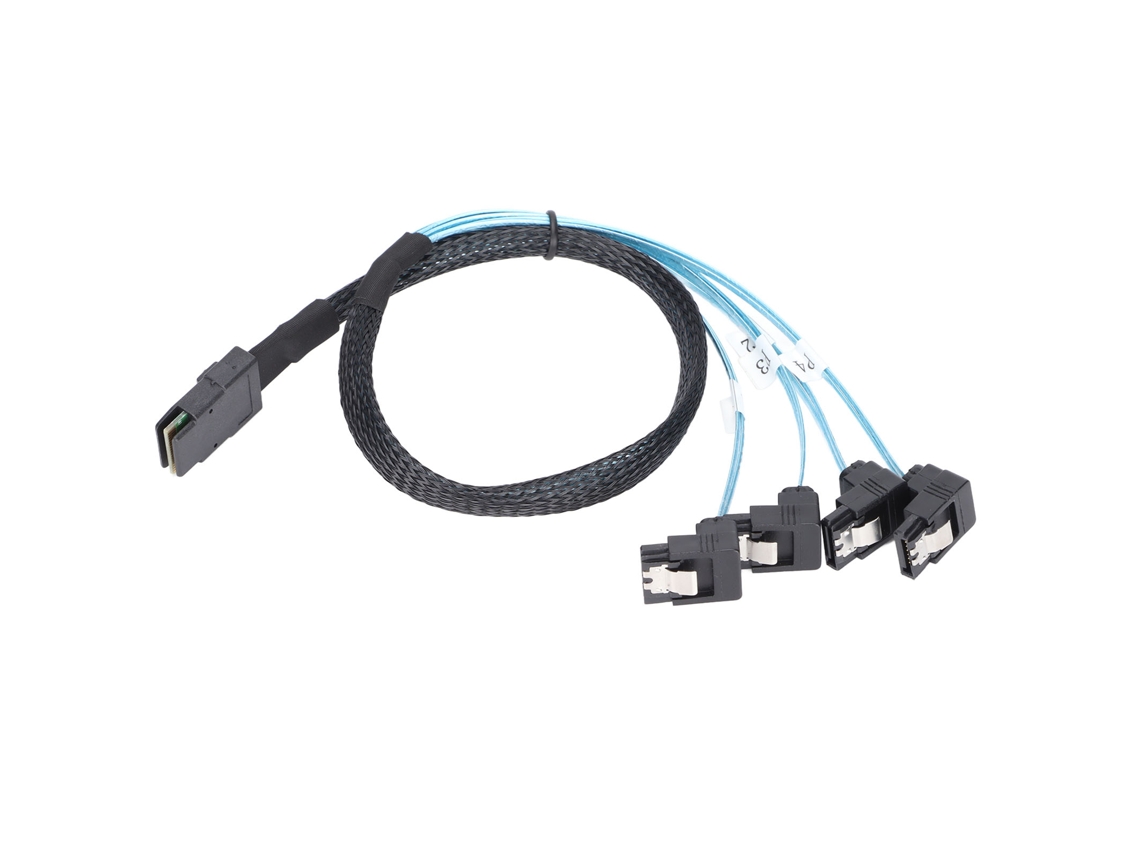 Cable Mini Sas De 36 Pines Sff-8087 A 4 Sata De 12 Gbps De Alta Velocidad Y Rendimiento Estable