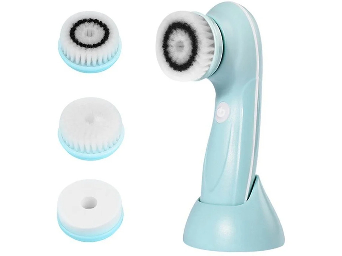 Cepillo facial eléctrico, cepillo de limpieza facial avanzado con 3 cabezales intercambiables y 2 velocidades, depurador facial premium y Yizhood
