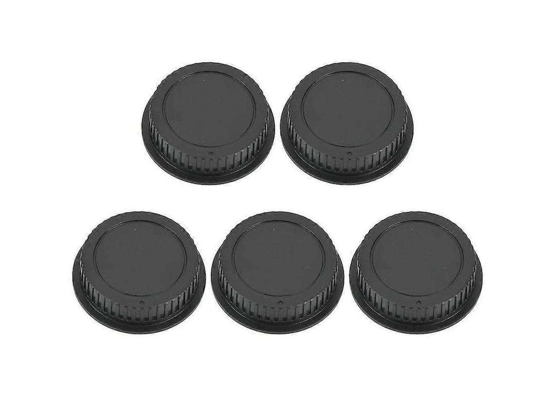 2026-5 Tapa Trasera De Lente Plástica Portátil Negra Para Lentes De Cámara Canon