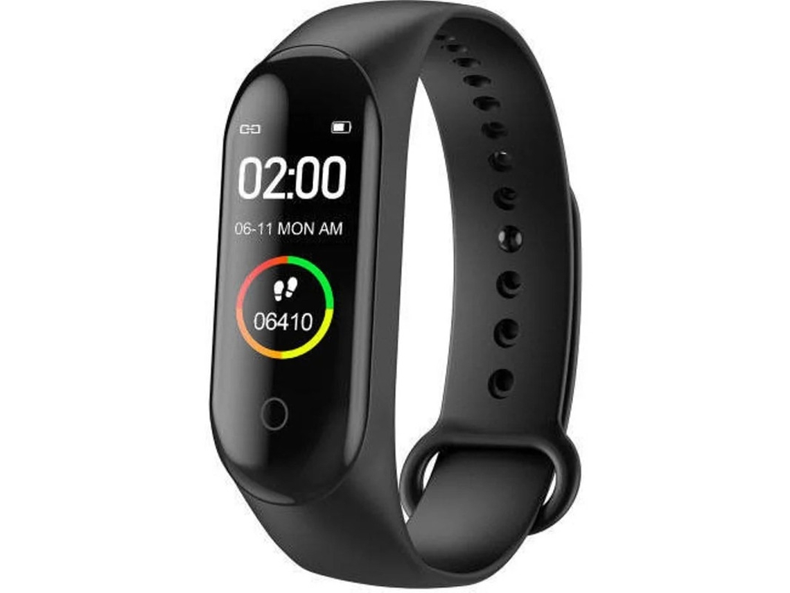 Reloj deportivo resistente al agua hasta 5 atm | Monitor de frecuencia cardíaca/oxímetro/presión | Pasos/Calorías, Notificaciones iOS/Android Black Yizhood