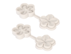 2 Moldes De Silicona Con Forma De Flor Para Fondant, Ideales Para Decorar Pasteles De Chocolate.