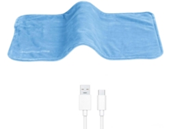 Manta térmica portátil Digitallab con USB de 5 V, grafeno, 30 x 60 cm (azul)