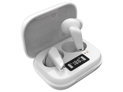 ENKES Auriculares Bluetooth True Wireless Lcd Urban Stereo Dual Pod Earbuds Cool Urban White