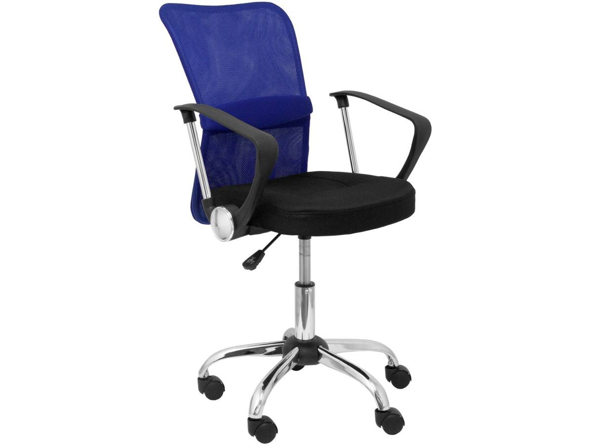 Silla de Escritorio Operativa Infantil PIQUERAS Y CRESPO Cardenete Azul y Negro (Malla)