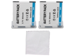 2 Baterias De Câmera Nb-11l Substituição 900mah 3.7v Compatível Com Powershot A2300 A2400 A2500 A2600 A3400 A3500 A4000