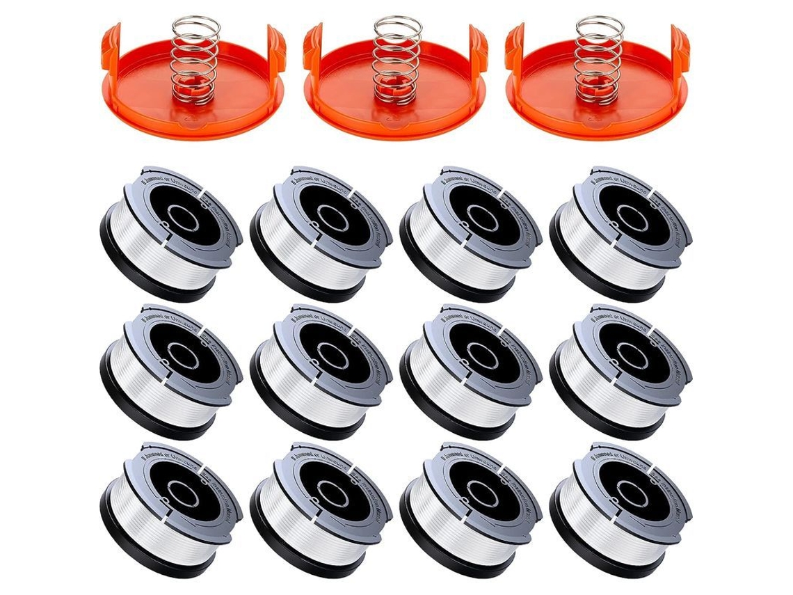 Carrete De Hilo Linjou Cutter, 12 Unidades, Compatible Con Black And Decker A6481 A6485, 1,65 Mm