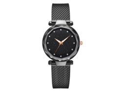Reloj De Pulsera De Silicona Casual Simple Para Mujer Con Dial Redondo Cuarzo Negro