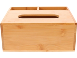 Caja De Pañuelos Multifuncional De Madera Para Oficina, Almacenamiento Compartimentado