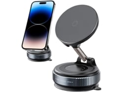 Soporte Giratorio De 360° Con Cable Para Teléfono, Compatible Con Bases De Coche, Suv, Camiones, Sedanes Y Espejos Retrovisores De Navegación.