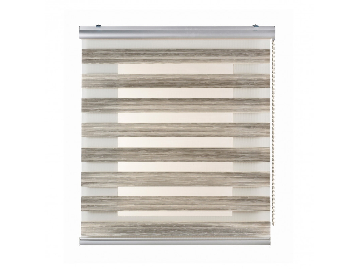 Estor Noche y Día Plus com Acabados de Aluminio STORESDECO (250 x 180 cm - Beige)