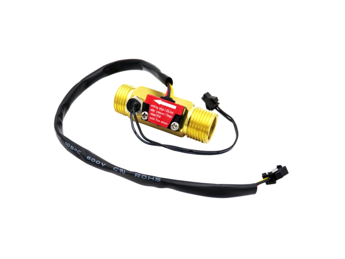 Sensor De Flujo De Agua De Temperatura Y Medidor De De Efecto Hall Calderas, Purificadores De Y