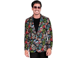 Chaqueta de Día de los Muertos multicolor para hombre