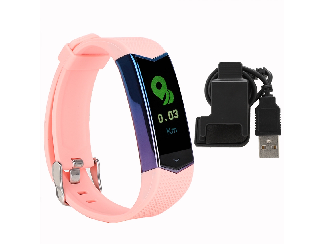 Pulsera inteligente X100 Bluetooth 4.0 con monitorización de frecuencia cardíaca EOOCOO