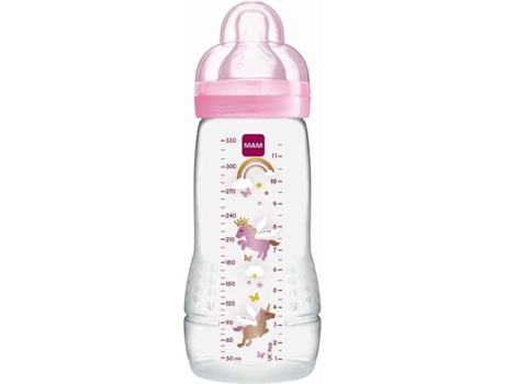 Babero Mam 2Ag Circle Rosa 330Ml