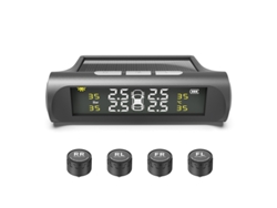 Sistema De Monitoramento De Pressão Dos Pneus Sem Fio (tpms), Bateria Solar/usb*