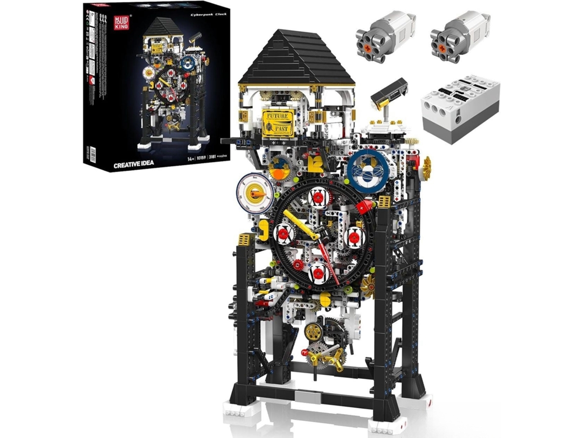 Reloj Mecánico Cyberpunk Con Control Remoto Mould King 10159
