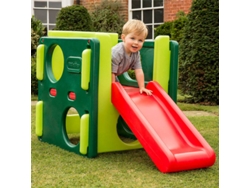 Tobogán verde para niños, marca Little Tikes