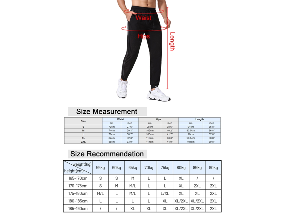Calça de corrida esportiva masculina 2026rebe com bolsos e faixas refletoras para corrida e treino.