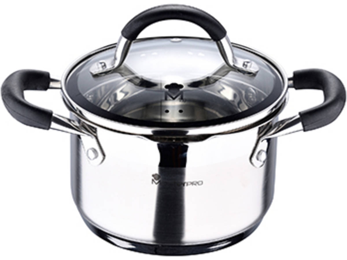 Olla MASTERPRO BGMP-1504-BK (Gris - Acero Inoxidable)