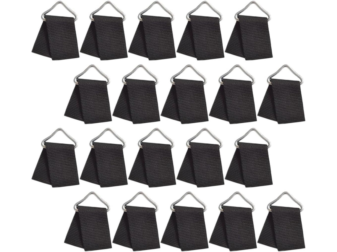 20 Argollas Triangulares Metálicas De Repuesto Para Trampolín, Anillos De Correa De Alta Resistencia