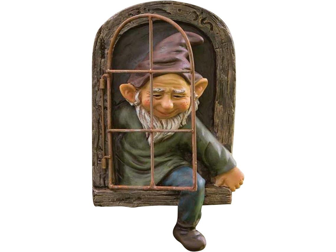 Estatua De Gnomo Jard N Para Rbol Decoraci Puertas Y Ventanas Elfo Afuera Abrazar Rboles Adorno Pared Resina Hogar Sala
