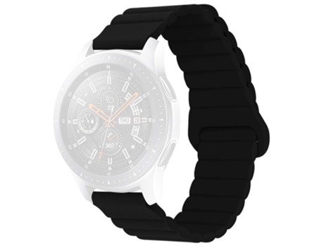 Correa de Silicona magnético 22mm para Haylou RT/RT2/GST/GS/RS3/Huawei Watch 3/Xiaomi Watch S1/S1 Active - negro