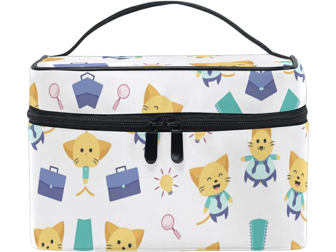 Bolsa Cuero Con Cremallera Portátil Organizador Para Mujer Diseño