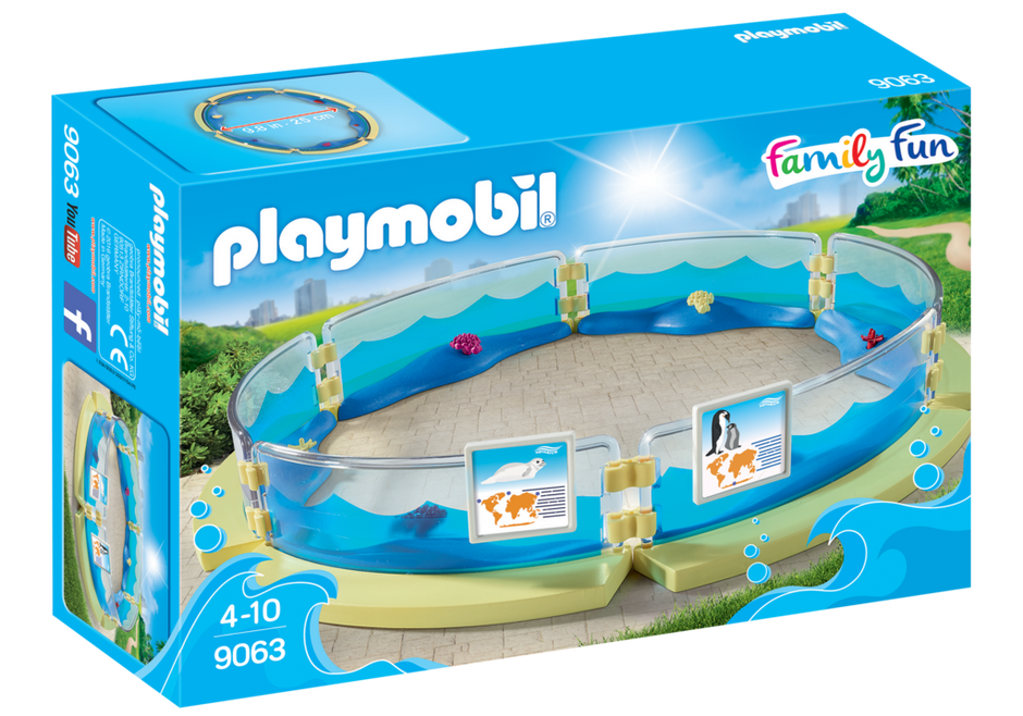 PLAYMOBIL Family Fun: Acuario Piscina 9063 (Edad Mínima: 4)
