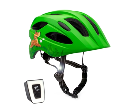 Casco de Bicicleta para Niños CRAZY SAFETY de 6 a 12 años Verde Adorable Certificado EN1078