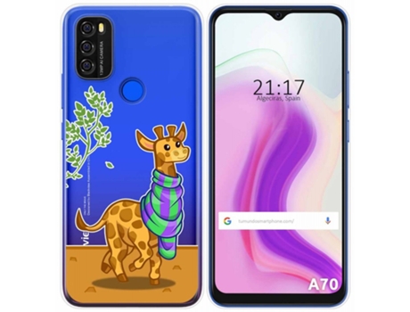 Carcasa Blackview A70 TUMUNDOSMARTPHONE Dibujos Transparente Multicolor