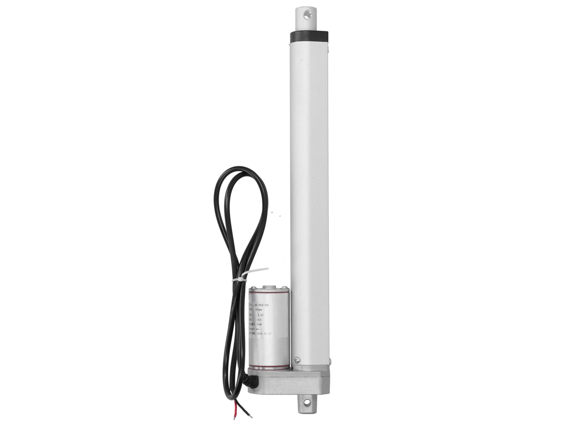 Motor Eléctrico Con Actuador Lineal Industrial 300n 250mm Js-igz-u5 12vdc Ip45