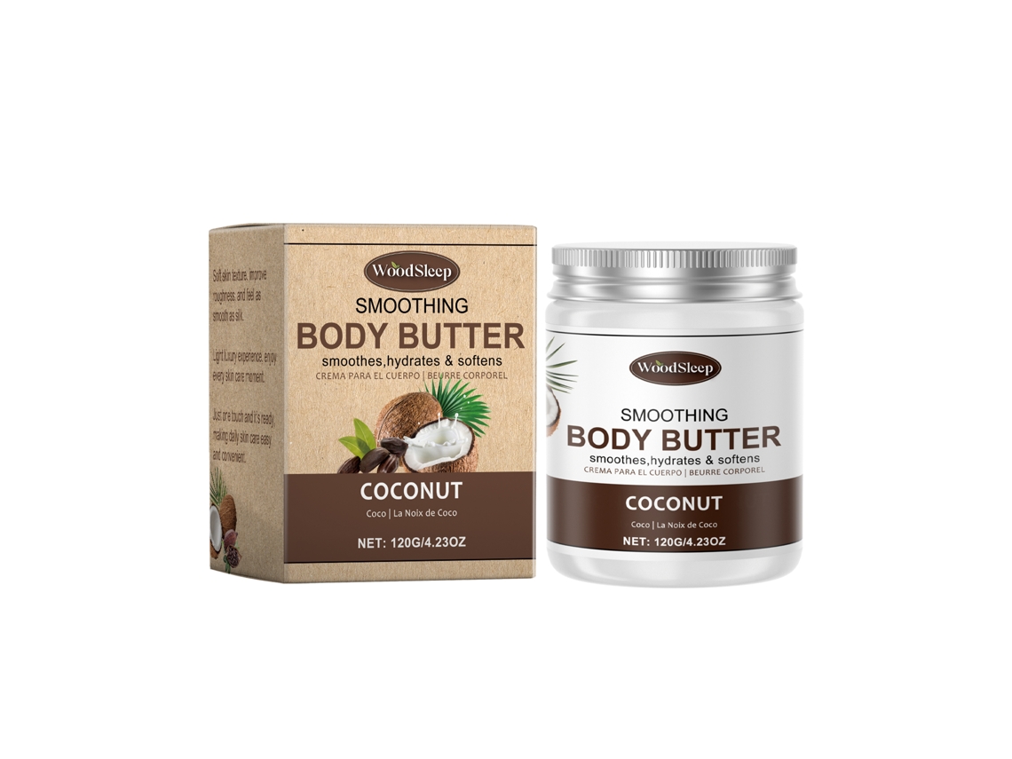 Loción hidratante de coco y manteca de cacao para la piel