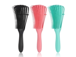 Cepillo Desenredante (paquete De 3) Para Cabello Afroamericano Tipo 3a A 4c, Reduce La Caída Del Cabello.