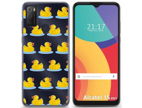 Carcasa Alcatel 1S 2021 / 3L 2021 TUMUNDOSMARTPHONE Dibujos Transparente Multicolor