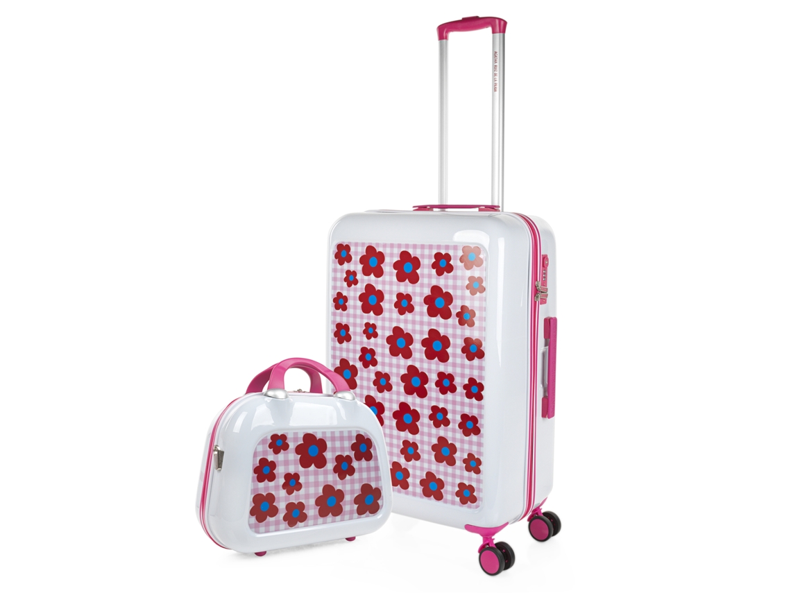 Juego de maletas Happiness Flower de AGATHA RUIZ DE LA PRADA (45 x 68 x 26 cm)