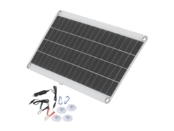 Panel Solar Policristalino De 20 W, Cargador Usb Dual Con Salida De 18 V Para Teléfonos Móviles Y Uso De Emergencia.