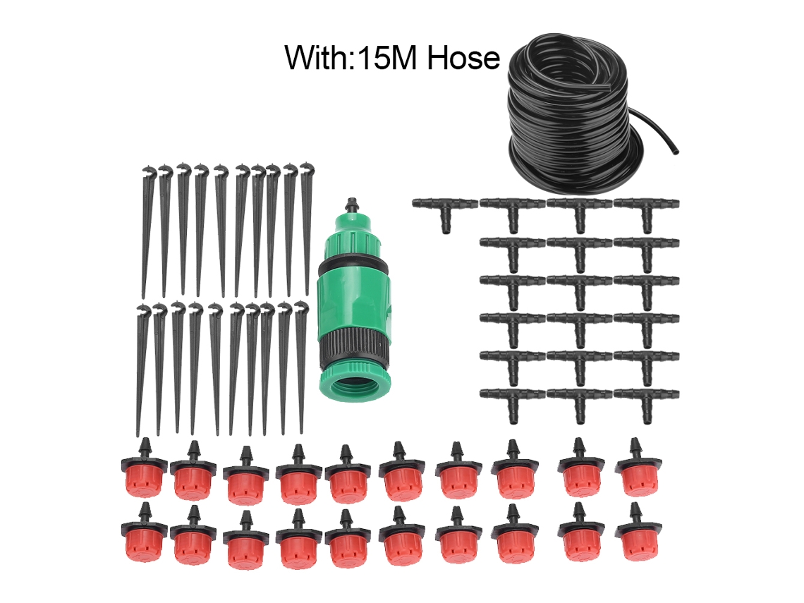 Kit de riego de césped para microjardinería de 15 m Worten