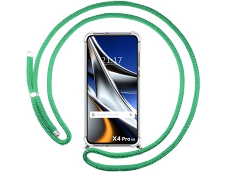 Carcasa para Xiaomi Poco X4 Pro 5G TUMUNDOSMARTPHONE Colgante Verde