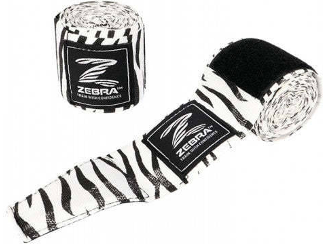 Venda para Boxeo ZEBRA  (Blanco, Negro - 450 cm)