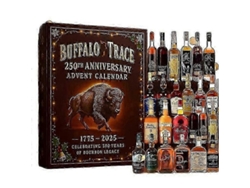 Calendario de Adviento de Navidad 2025, decoración acrílica, estilo completo, regalos sorpresa, 24 días, whisky Buffalo Trace